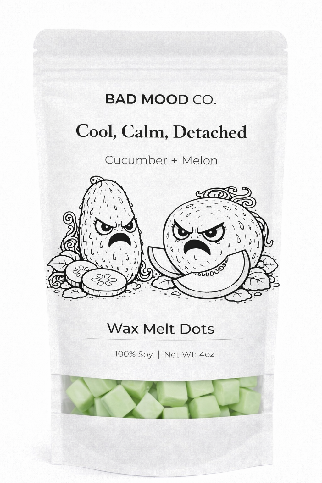 Cool, Calm, Detached Wax Melt Cube