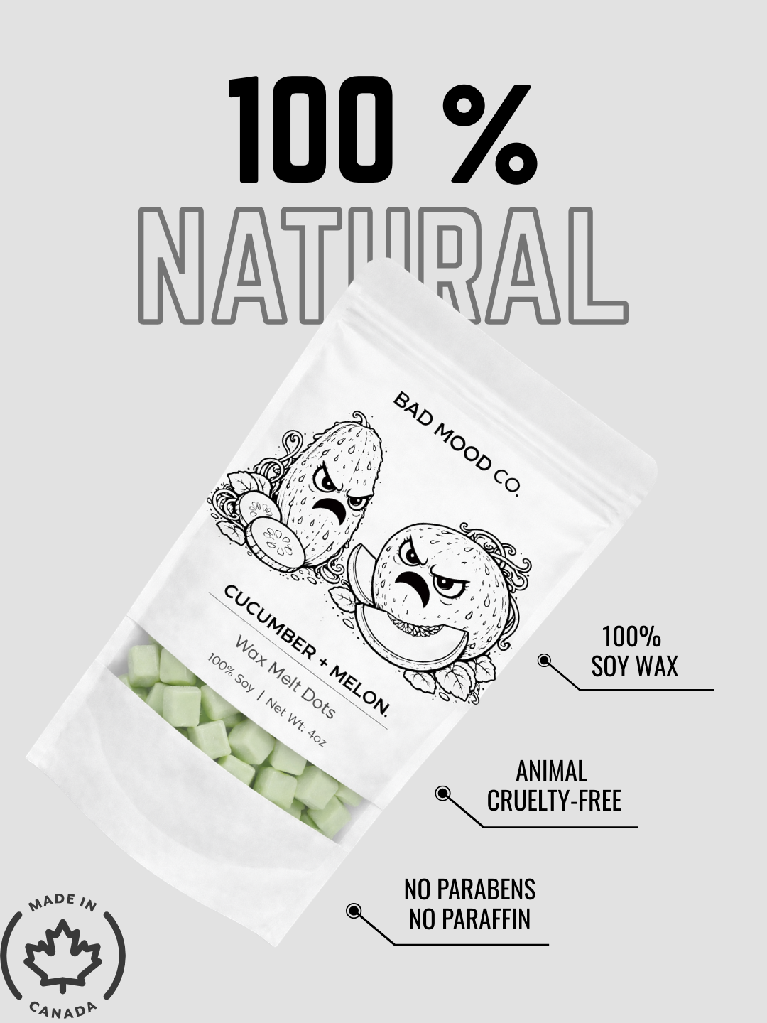 Cool, Calm, Detached Wax Melt Cube