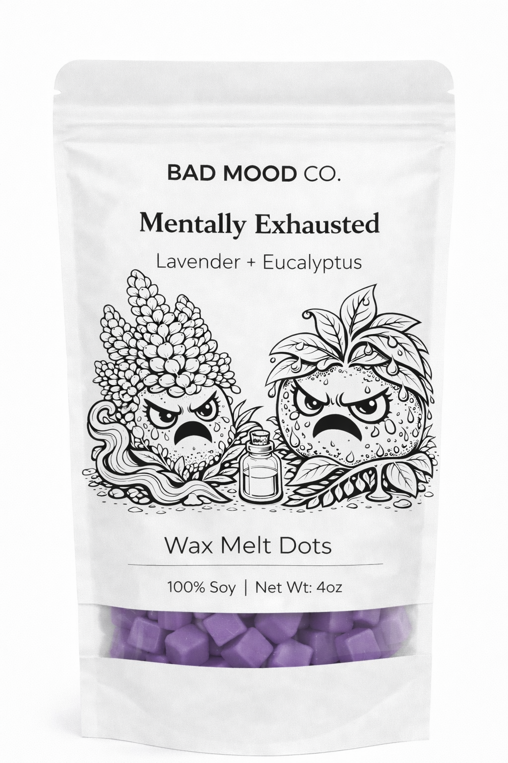 Mentally Exhausted Wax Melt Cube