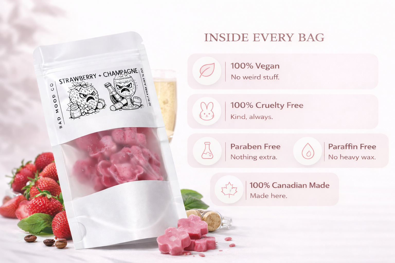 STRAWBERRY + CHAMPAGNE